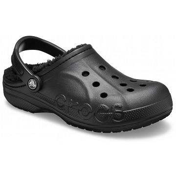 Zuecos Crocs Baya Forro Hombre Negros | Mexico 0777VRWD